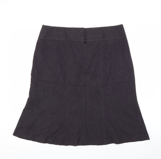 BHS Womens Purple Trumpet Skirt Size 12
