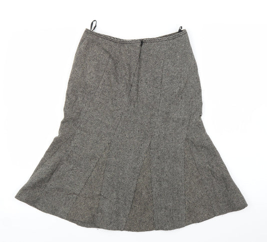 Preworn Womens Brown Trumpet Skirt Size S