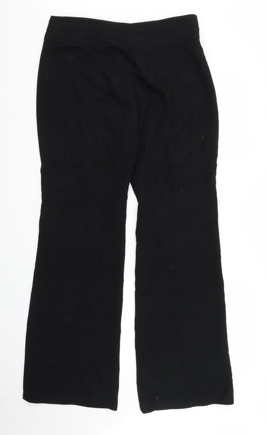 Preworn Womens Black Trousers Size L L31 in