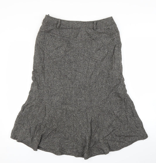 Klass Womens Grey Trumpet Skirt Size 12