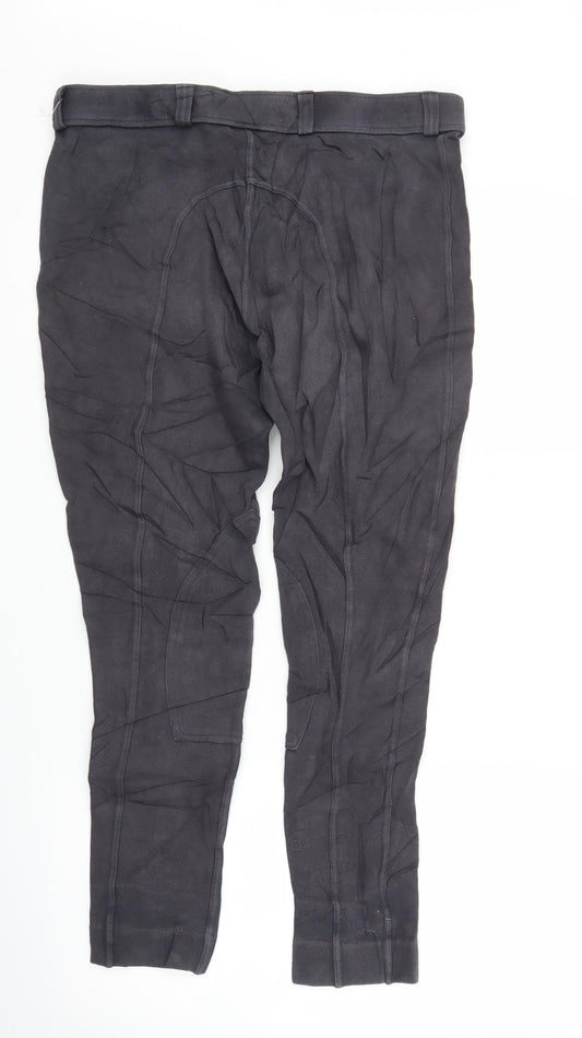 Saxon Womens Grey Carrot Trousers Size M L25 in