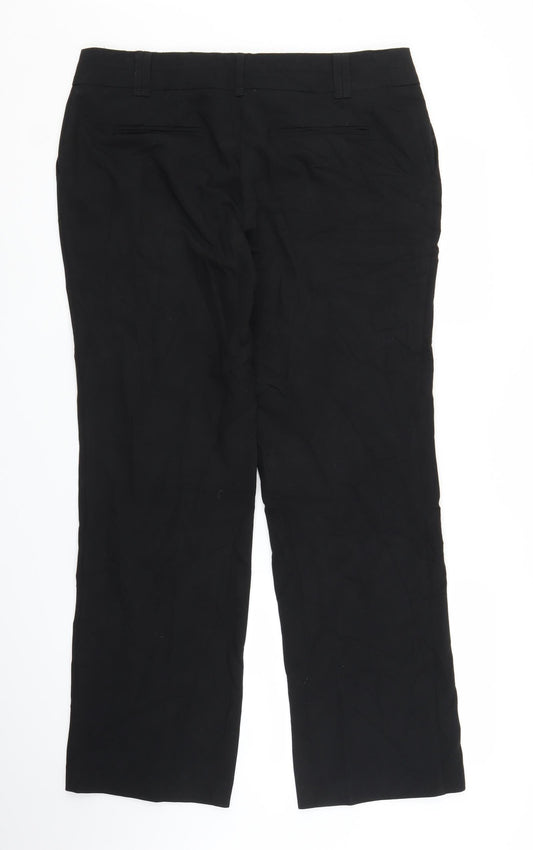 NEXT Womens Black Trousers Size 14 L28 in