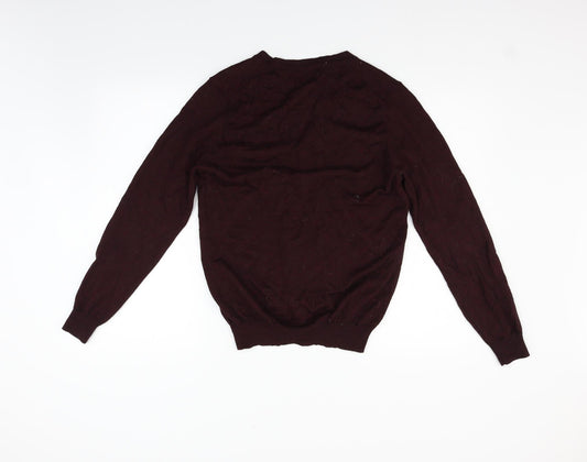 Marks and Spencer Womens Purple Cardigan Jumper Size S