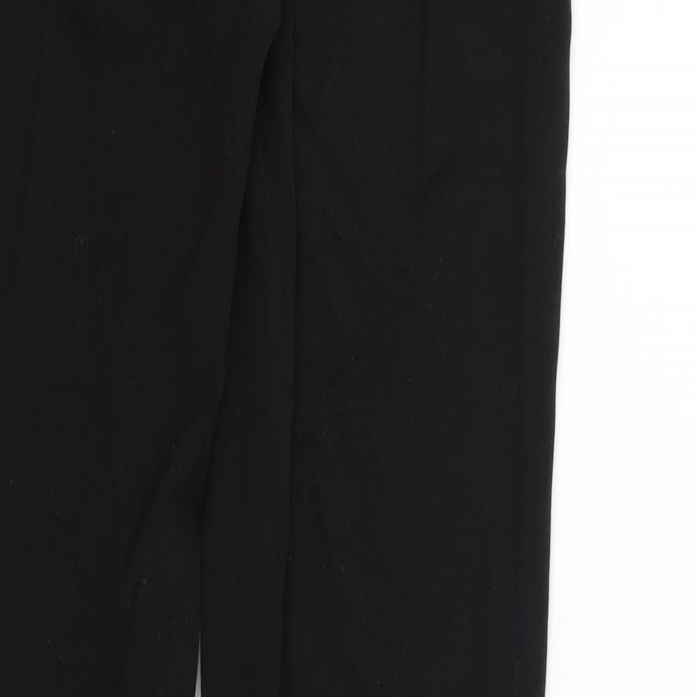 Brand and care label for Danner women’s black trousers, size UK 28, in, 31-inch leg