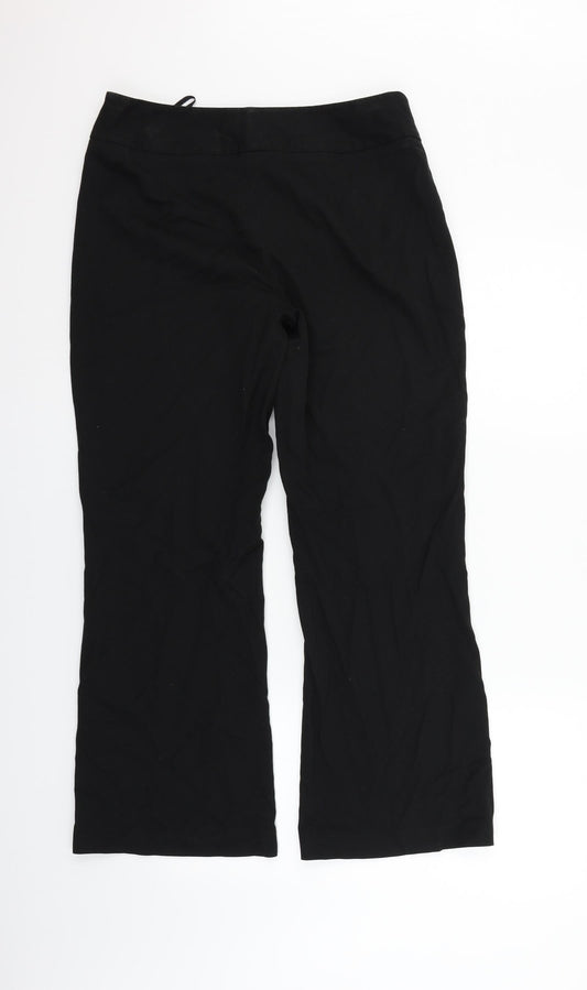 NEXT Womens Black Trousers Size 12 L28 in