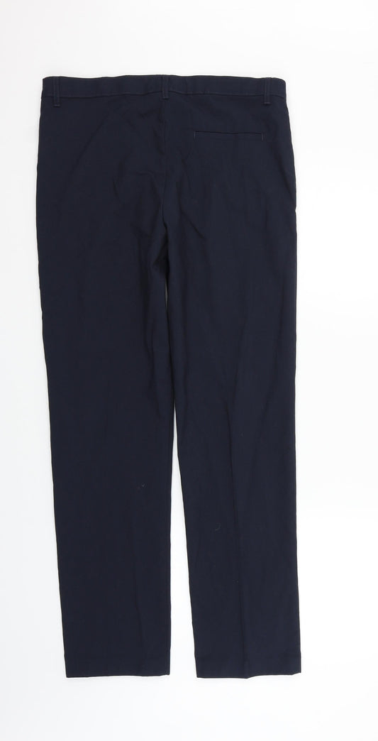 Marks and Spencer Girls Blue Carrot Trousers Size 15-16 Years