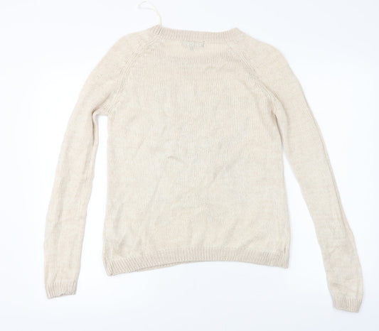 New Look Womens Beige Pullover Jumper Size 6