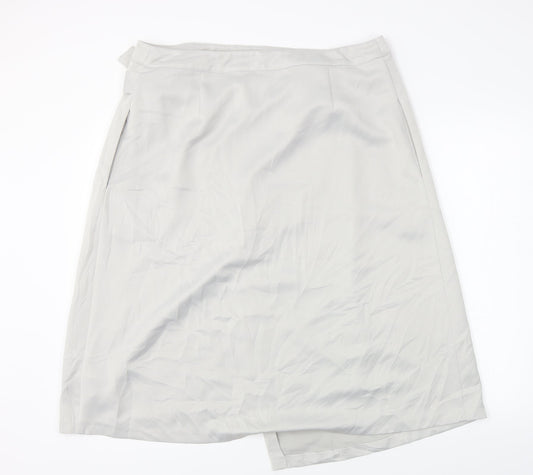 Marks and Spencer Womens Grey A-Line Skirt Size 38 in