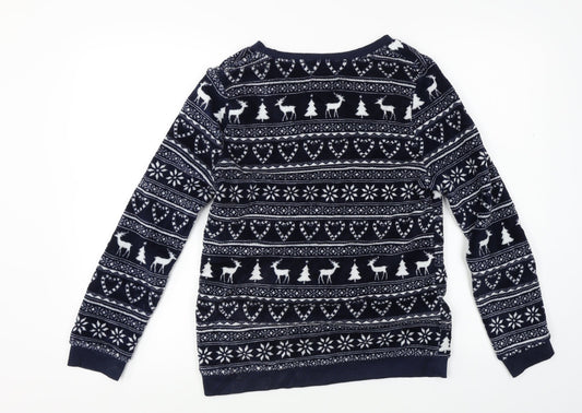 love to lounge Womens Blue Pullover Jumper Size XS