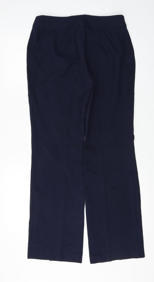 Papaya Womens Blue Trousers Size 10 L27 in