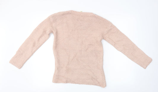 YD Girls Pink Pullover Jumper Size 12-13 Years