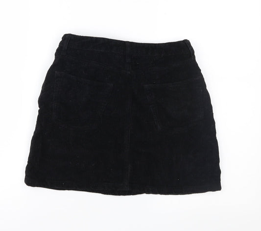 BDG Womens Black Corduroy Mini Skirt Size S