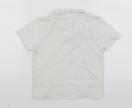 F&F Boys White Basic Polo Size 4-5 Years