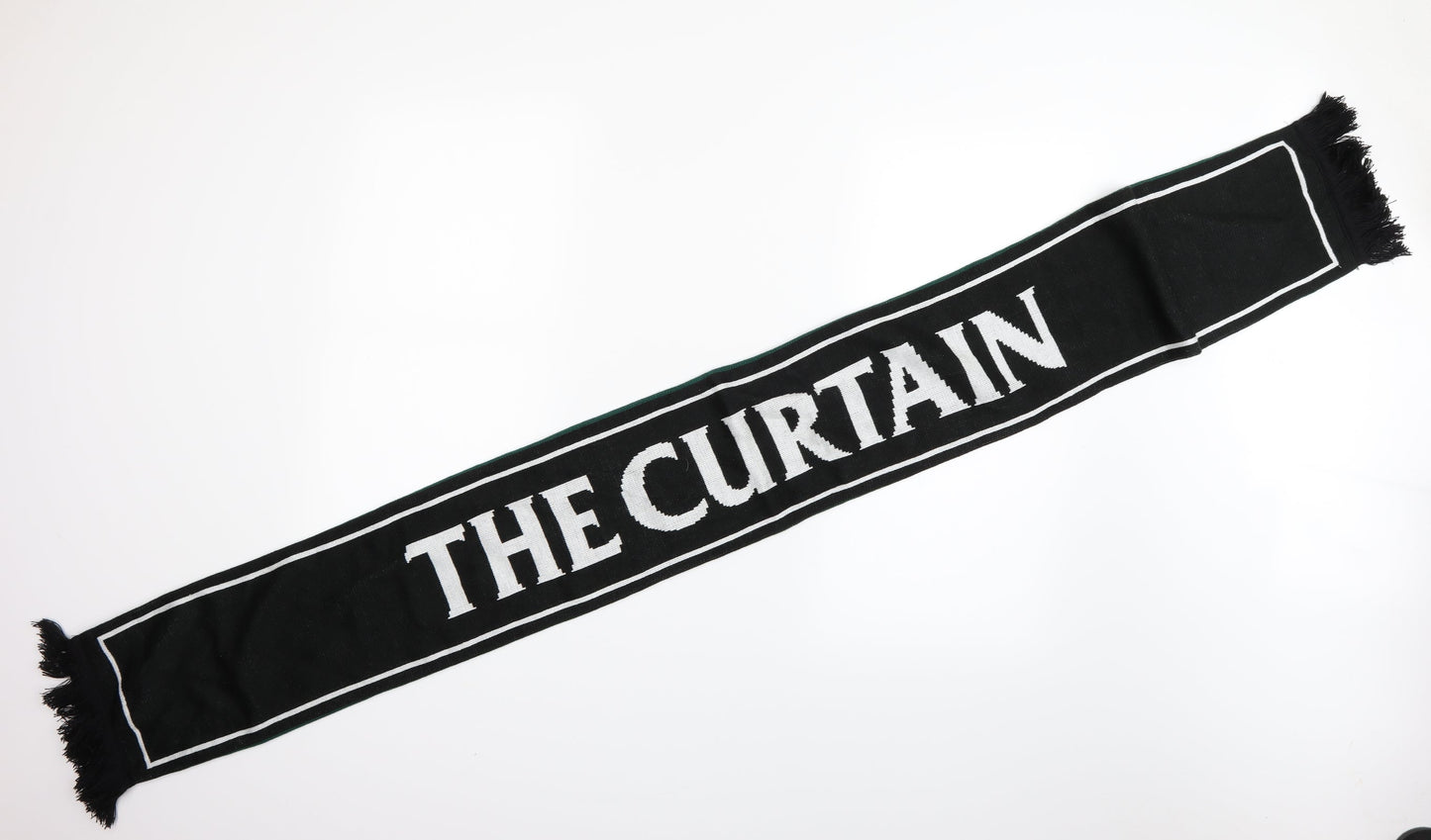 The Curtain Unisex Green Striped Scarf One Size