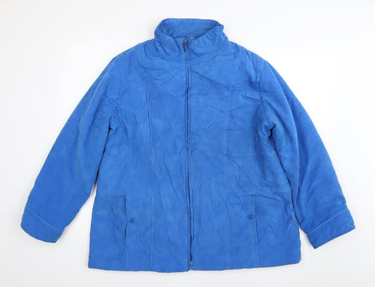 Klass Mens Blue Windbreaker Coat Size L