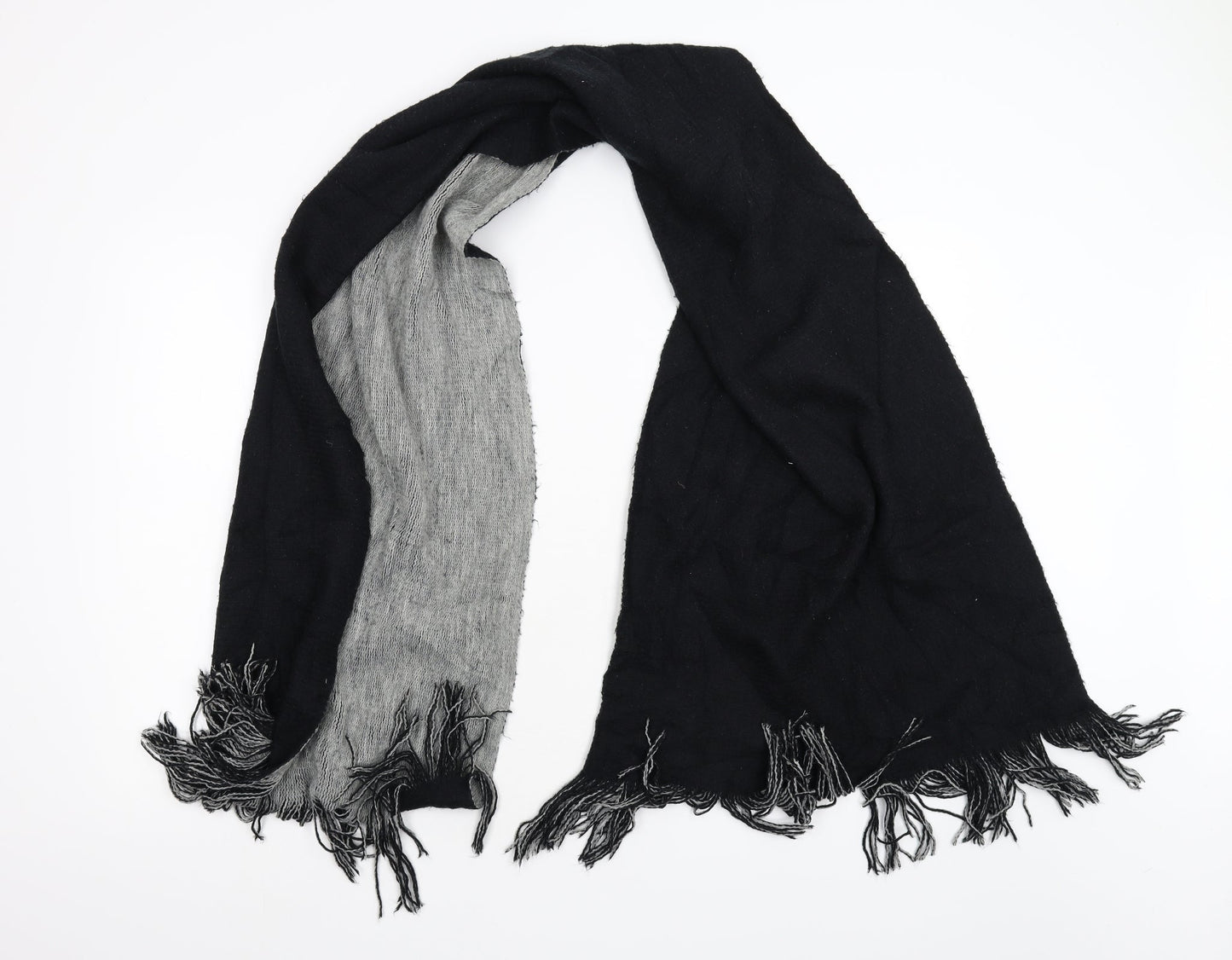 Preorn Unisex Black Knit Scarf