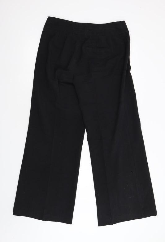 Matalan Womens Black Trousers Size 14 L30 in