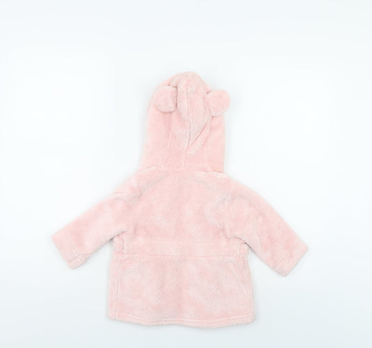 Preworn Girls Pink Gown Size 6-9 Months