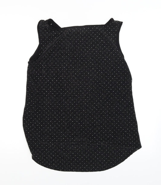 candi Womens Black Basic Blouse Size 14