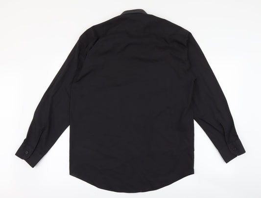 SAVATINI Mens Black T-Shirt Size 40