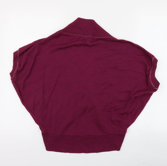 messcalino Womens Purple Cardigan Jumper Size 10