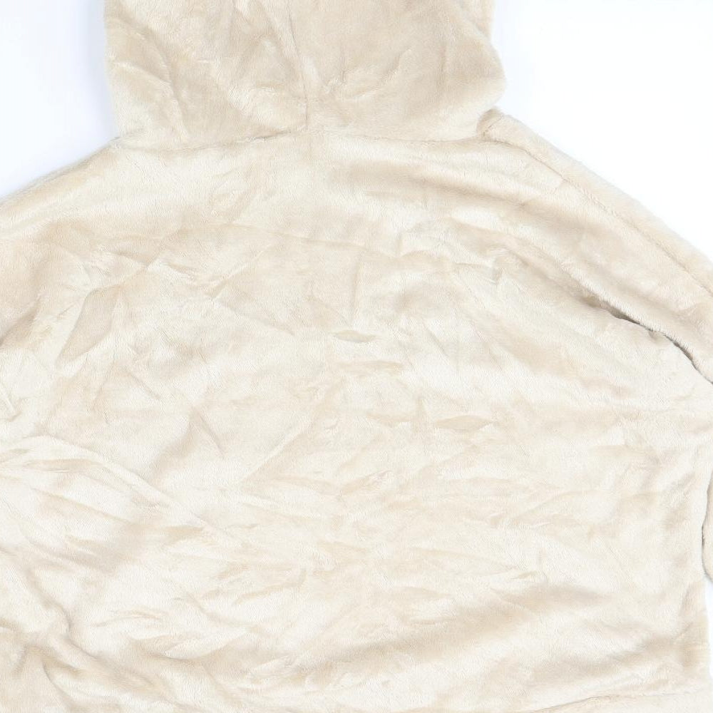 Preworn Womens Beige Pullover Hoodie Size M