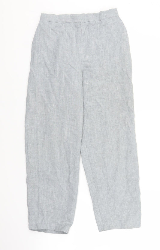 Preworn Womens Grey Trousers Size 12 L22 in