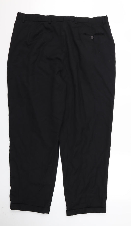 Preworn Womens Black Trousers Size M L30 in