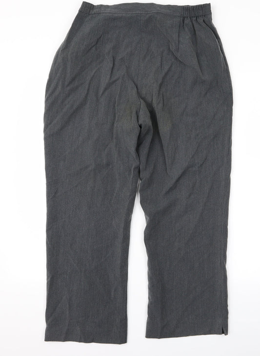 BM Womens Grey Trousers Size 16 L24 in