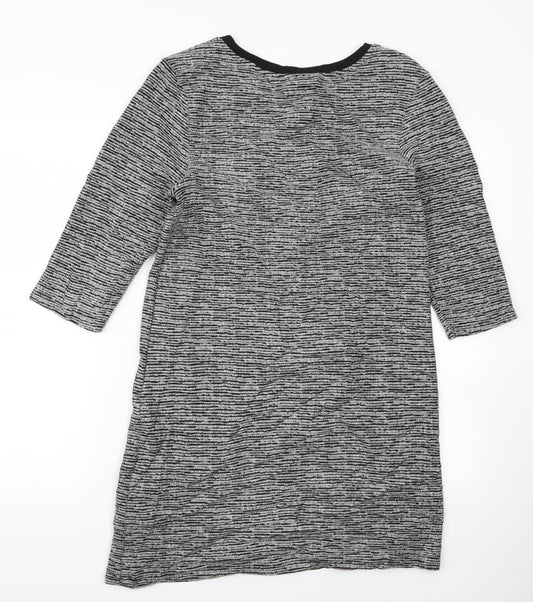 Topshop Womens Grey T-Shirt Dress Size 8