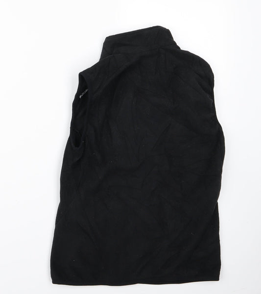 Preworn Womens Black Gilet Jacket Size 2XS