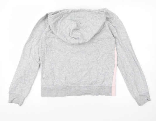H&M Girls Grey Pullover Hoodie Size 13 Years - new york
