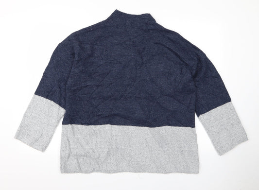 M&Co Womens Blue Pullover Jumper Size 14