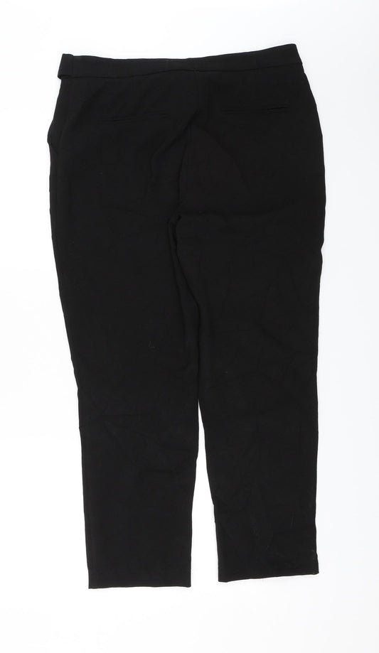 Kiabi Womens Black Dress Pants Trousers Size 14 L26 in