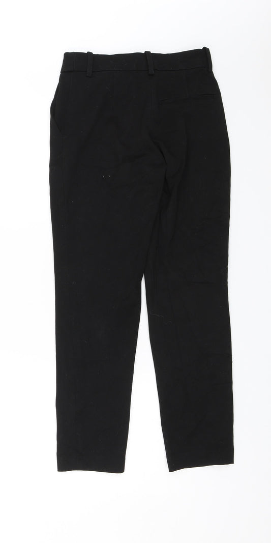 H&M Womens Black Chino Trousers Size 4 L20 in