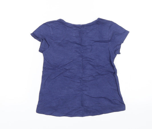 TU Girls Blue Basic T-Shirt Size 6 Years