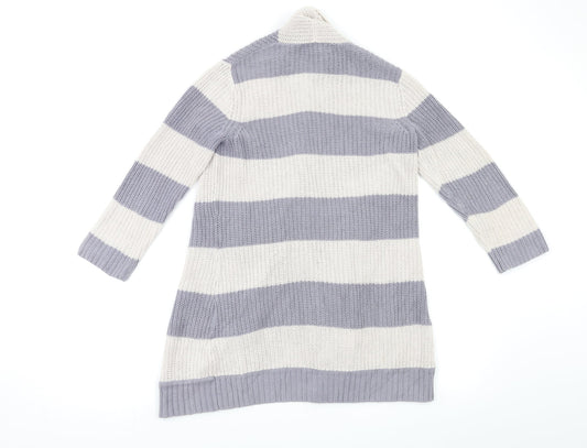 Marcel & madison Womens Multicoloured Striped Cardigan Jumper Size M