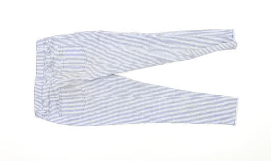 Primark Girls Blue Striped Skinny Jeans Size 11-12 Years