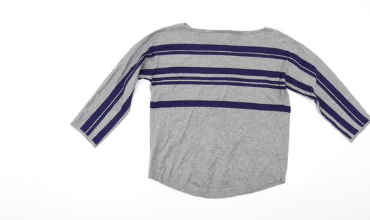 Cable & Gauge Womens Multicoloured Striped Pullover Jumper Size M