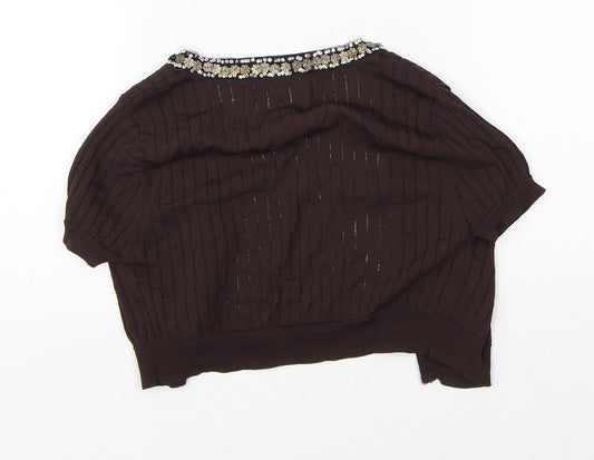 Clanline Girls Brown Cape Jumper Size 12-13 Years