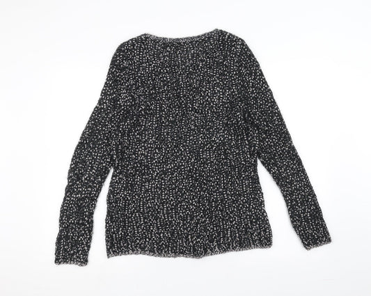 Marks and Spencer Womens Black Knit Pullover Jumper Size 12