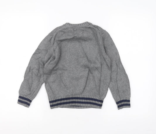 Gap Boys Grey Pullover Jumper Size 5 Years - UK Flag