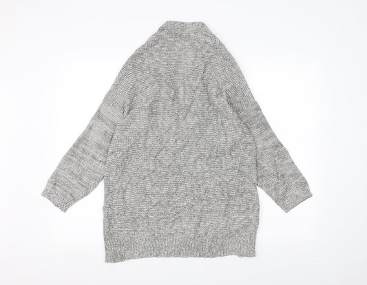 Mango Womens Grey Cardigan Jumper Size S