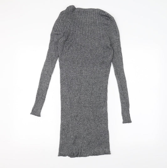 Brave Soul Womens Grey Cardigan Jumper Size S