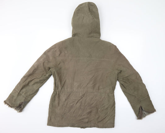 NEXT Womens Green Anorak Coat Size 8
