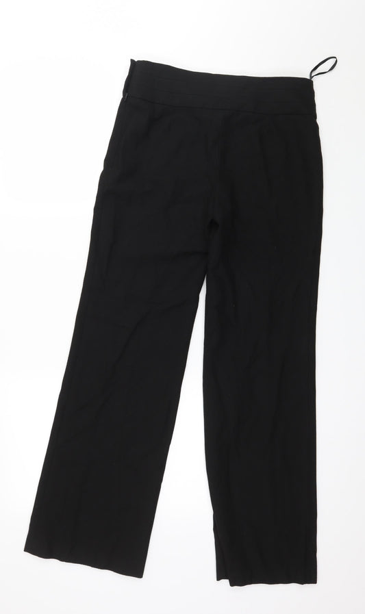 Monsoon Womens Black Trousers Size 8 L29 in