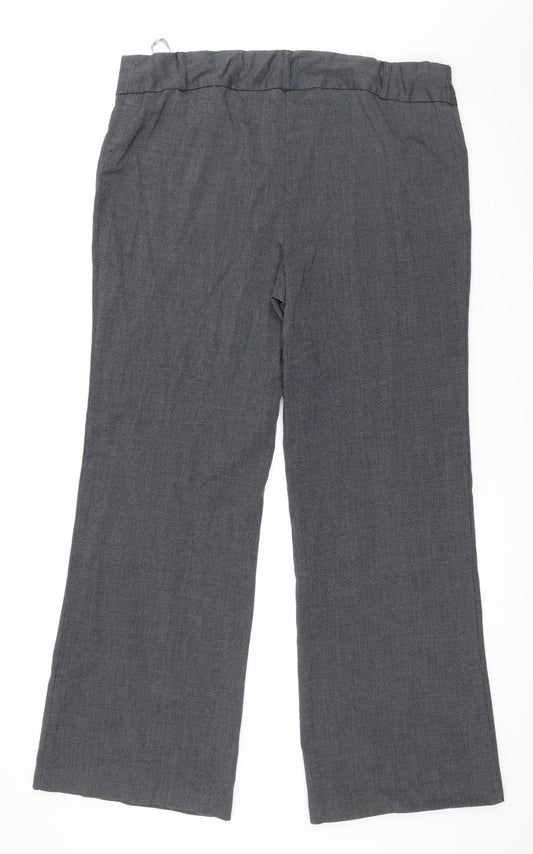 Dorothy Perkins Womens Grey Trousers Size 14 L31 in