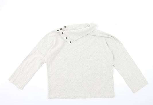 Zara Womens Beige Knit Pullover Jumper Size M