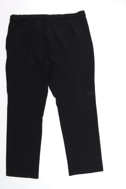 Marks and Spencer Womens Black Trousers Size 18 L23 in