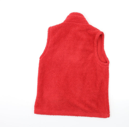 Amoretti Womens Red Fleece Jacket Size L